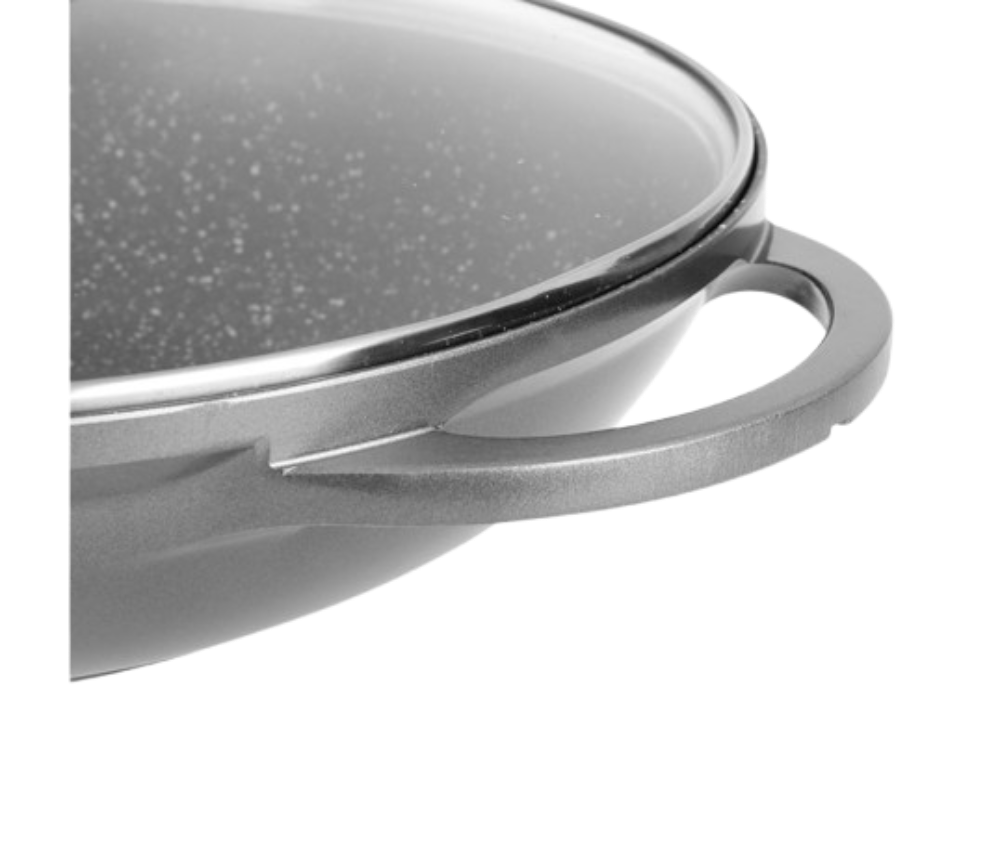 wok-fonte d'aluminium  32 x 8  cm