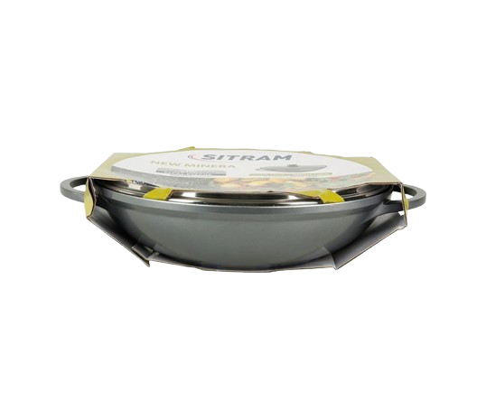 wok-fonte d'aluminium  32 x 8  cm